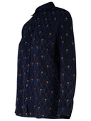 Etro Blue Silk Blend Shirt