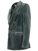 Etro hellblauer Baumwollblazer