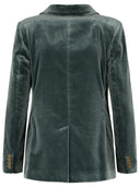 Etro hellblauer Baumwollblazer