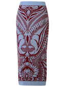 Etro multicolor wollen rok