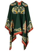 Etro Green Wool Blend Cape