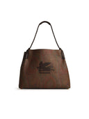 Etro 'Arnica' Brown Cotton Blend Bag