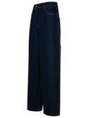ETRO Blue Cotton Mischjeans