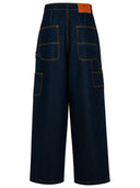 ETRO Blue Cotton Mischjeans