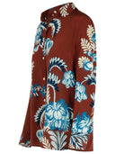 قميص من الحرير باللون العنابي من إيترو