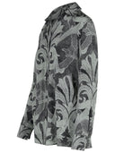Etro Grey Silk Shirt