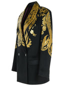 Etro Blazer In Black Cashmere Blend