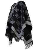 Max Mara 'Frine' Black Wool Cape