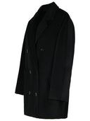 Max Mara 'Rebus "Black Wool e Cahsmere Blend Coat