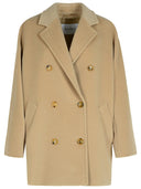 Max Mara 'Rebus' Beige Wool and Cahsmere Blend Coats