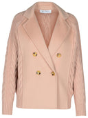 Max Mara 'Micio' Pink Wool Blend Cardigan