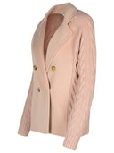 Max Mara 'Micio' Pink Wool Blend Cardigan