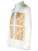 Max Mara 'Legno' Cream Silk Shirt