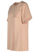 Max Mara Mango' Nude Cotton T Shirt