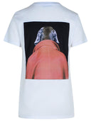 Max mara 'cipria' t-shirt en coton blanc