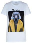 Max Mara 'Cipria' White Cotton T Shirt