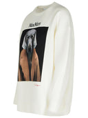 Max Mara 'Bacco' White Cotton Blend Sweatshirt
