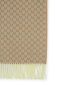 Max Mara 'Arsenio' Beige Wool Scarf