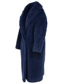 Max Mara 'Tedgirl' Blue Alpaca Mischmantel