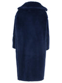 Max Mara 'Tedgirl' Blue Alpaca Mischmantel