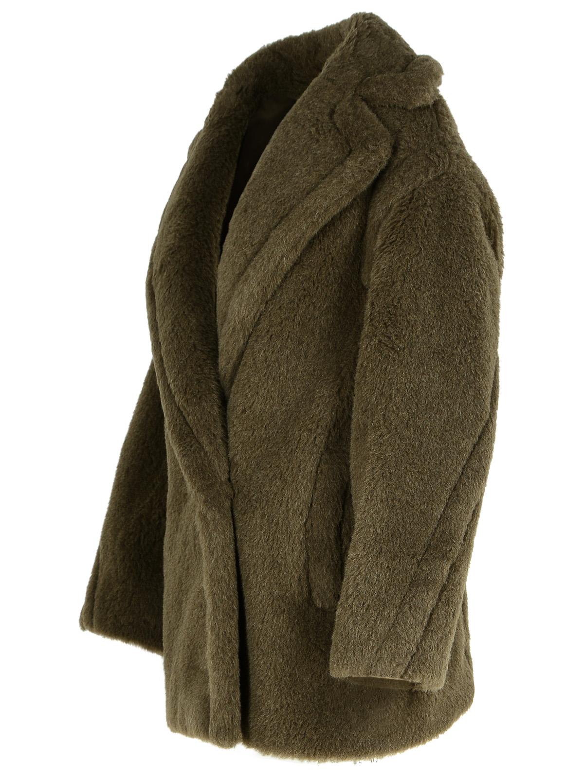 Max Mara 'Olga' Dark Green Alpaca Blend Coat