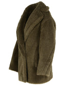 Max Mara 'Olga' Dark Green Alpaca Blend Coat