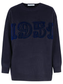 Max Mara 'Fido' Blue Cashmere Blend Sweater