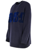 Max Mara 'Fido' Blue Cashmere Blend Sweater