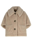 Max Mara 'Newterzo1' Beige Alpaca Blend Cape