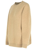 Max Mara 'Elvira' Sweatshirt In Brown Virgin Wool Blend