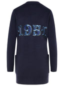 Max Mara 'Villar' Cardigan In Blue Cashmere Blend
