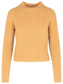 Max Mara 'Aloa' Brown Cashmere Blend Sweater