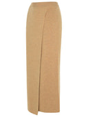 Max Mara 'Umbria' Brown Cashmere Blend Skirt