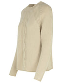 Max Mara 'pico' beige cashmere maglione