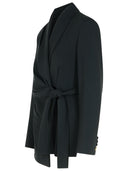 Max Mara 'Comma' Blazer In Black Triacetate Blend