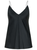 Max Mara 'Metello' Top de seda negra