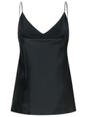 Max Mara 'Metello' Top de seda negra