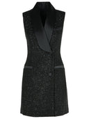 Max Mara 'Eiffel' Dress In Black Viscose Blend