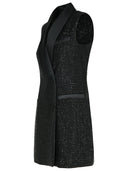 Max Mara 'Eiffel' Dress In Black Viscose Blend