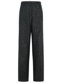 MAX MARA 'Navigli' pantaloni di miscela viscosa nera