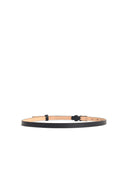 Max Mara 'Plate15' Black Lear Belt