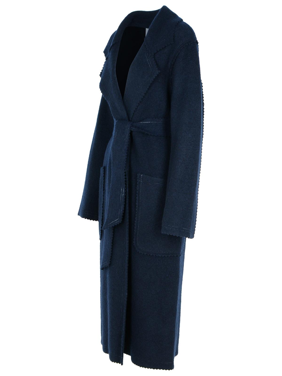 Max Mara 'Jene' Dark Blue Cashmere Blend Coat