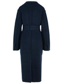 Max Mara 'Jene' Dark Blue Cashmere Blend Coat