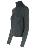 Max Mara 'Adda' Magi di Turtleneck in cashmere grigio scuro