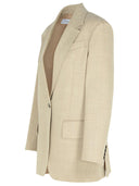 Max Mara 'Rosi' Beige Virgin Wool Blazer