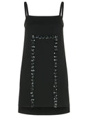 Max Mara Aversa '1234' robe en noir cady