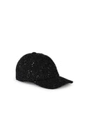 MSGM schwarze Baumwollmischkappe