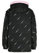 Msgm Black Polyester Down Jacket