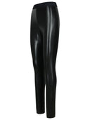 Msgm Black Polyester Leggings