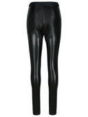 Msgm Black Polyester Leggings